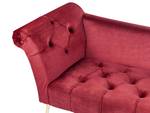 Chaise longue NANTILLY Doré - Rouge