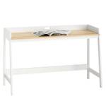 Schreibtisch FWT41-WN Weiß - Holzwerkstoff - 125 x 80 x 51 cm