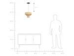 Lampe suspension CHAMBO Bleu - Papier - 45 x 180 x 45 cm