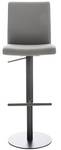 Tabouret de bar Cadiz Lot de 2 Gris - Noir