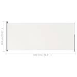 Auvent latéral 3005782 Blanc crème - 500 x 180 cm