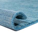 Gabbeh Teppich - Indus - Uni Hellblau - 70 x 140 cm