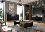 Vitrinenschrank RAVENNA B SC60 1D Beige - Schwarz - Gold