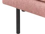 Ecksofa BREDA Schwarz - Braun - Pink