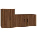 TV-Schrank 2er Set D775 Eiche Schwarzbraun Dekor