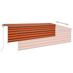 Markise 3014355-3 Braun - Orange - Breite: 500 cm