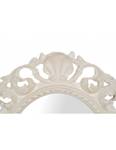 Miroir Ovale - Baroque Blanc