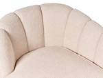 Chaiselongue ALLIER Beige - Schwarz - Creme - Armlehne davorstehend rechts - Ecke davorstehend links