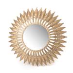 Miroir SUN H: 85 doré  en métal Métal - 11 x 85 x 85 cm