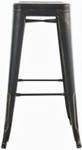 Tabouret de bar Joshua Lot de 2 Noir brillant