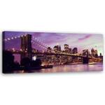 KUNSTDRUCK Brooklyn Bridge Sunset 150 x 50 cm