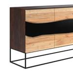 Buffet Alabama Noir - Bois massif - 150 x 82 x 45 cm