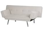 3-Sitzer Sofa BRISTOL Beige - Silber - Tiefe: 93 cm