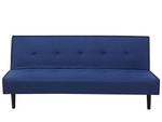 3-Sitzer Sofa VISBY Schwarz - Blau - Marineblau