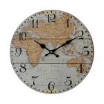 Horloge murale Cosmos Gris - Bois manufacturé - 4 x 34 x 34 cm