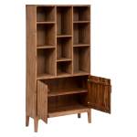 SABOR Bibliothek Beige - Massivholz - 35 x 190 x 95 cm