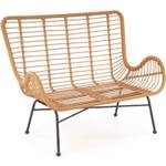 Loungesofa ABLA Braun - Rattan - 96 x 70 x 120 cm