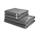 Selection set de serviettes 4 pièces Gris - Textile - 50 x 1 x 100 cm
