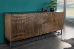 Sideboard ZEN CIRCLES Braun - Metall - Massivholz - Holzart/Dekor - 177 x 75 x 38 cm