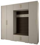 Garderobe Inova 3 Z8 Braun - Gold - Grau - Gold