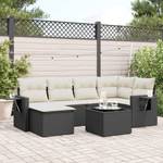 Gartensitzgruppe K1491(7-tlg) Schwarz - Massivholz - 69 x 62 x 55 cm