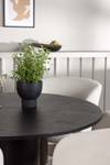 Essgruppe Olivia 65 (5-teilig) Schwarz - Massivholz - 110 x 75 x 110 cm