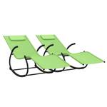 Chaise longue Vert - Nombre de pièces dans le lot : 2