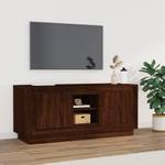 TV-Schrank D679 Eiche Schwarzbraun Dekor