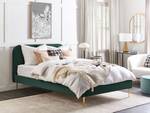 Doppelbett FLAYAT Smaragdgrün - Gold - Grün - Breite: 173 cm