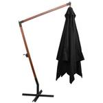 Parasol suspendu 3005780 Noir - Métal - Bois massif - 300 x 280 x 300 cm