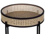 Table d'appoint VIENNA Beige - Noir - Bleu - Métal - 36 x 43 x 36 cm