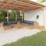 Garten-Lounge-Set 3028565-21 (12-teilig) Grau - Massivholz - Holzart/Dekor - 69 x 60 x 69 cm