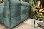 Sofa ROSARIO Velvet Petrol - Breite: 236 cm