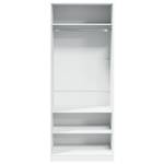 Kleiderschrank 298537-1 Weiß - Breite: 80 cm