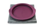 TUPPERWARE Glatte Runde lila + GLASTUCH Violett - Kunststoff - 16 x 2 x 16 cm