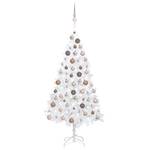 Sapin de noël artificiel Rosé - Blanc - 60 x 120 x 60 cm