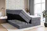 Boxspringbett APO KING Steingrau - Breite: 200 cm