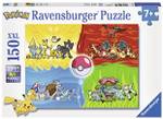 Puzzle XXL Die verschiedenen Pokémon Grün - Papier - 24 x 4 x 34 cm