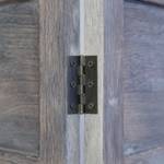 Paravent 3-teilig mit Lamellen 1364 Braun - Holz teilmassiv - 120 x 170 x 2 cm