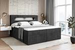 Boxspringbett - ORGOL Schwarz - Breite: 180 cm - H3