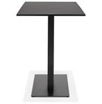 Table Bar AUSTIN Noir - Bois massif - 160 x 100 x 80 cm