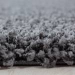 Teppich KiYDOO Shaggy I Kunstfaser - Grau - Ø 80 cm