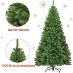 225cm Künstlicher Weihnachtsbaum Grün - Kunststoff - 130 x 225 x 130 cm