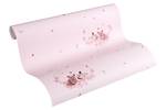 Mädchenzimmer Tapete Rosa Tierchen Pink - Kunststoff - Textil - 53 x 53 x 1 cm