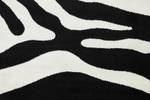 Teppich Serengeti Schwarz - Weiß - Textil - 160 x 1 x 230 cm