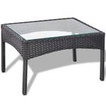 Garten-Lounge-Set (4-teilig) 3002315 Weiß - Metall - Polyrattan - 40 x 36 x 60 cm