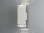 LED Außenwandleuchte Weiß Höhe 27,5cm Weiß