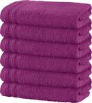 Handtuch 6er-Pack 162961 Neonpink - Tiefe: 100 cm