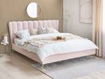 Doppelbett MIRIBEL Gold - Pink - Breite: 207 cm