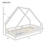 Lit enfant M403 Blanc - Bois manufacturé - 148 x 130 x 166 cm